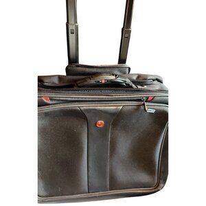Wenger Swissgear Rolling Laptop Briefcase With Telescopic Handle & Multiple Comp